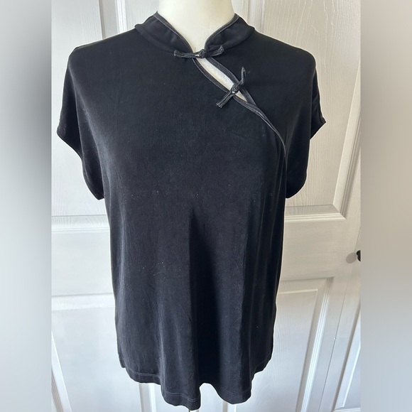 Chico's Tops - chicos travelers woman size 2 top shirt black